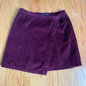 Abercrombie & Fitch • Wrap Corduroy Mini Skirt